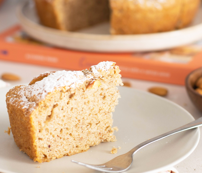 diversamentelatte torta di mele e mandorle