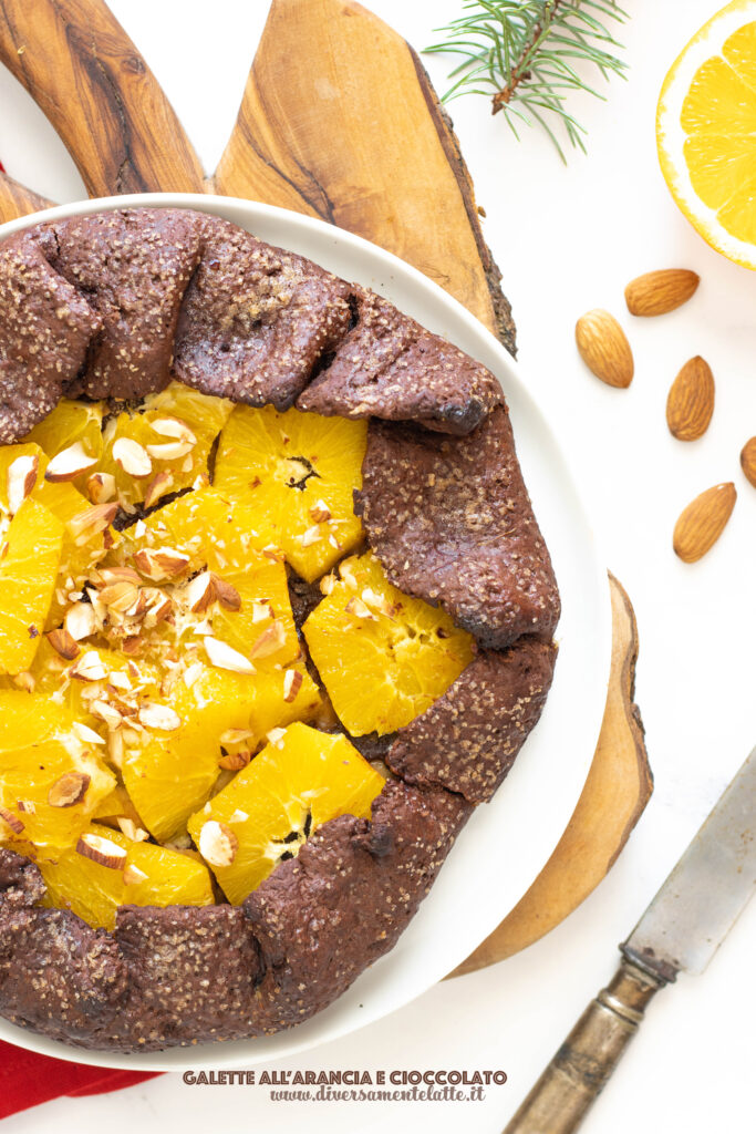 galette arancia e cioccolato vegan