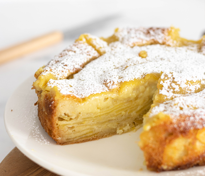 diversamentelatte torta di mele e crema