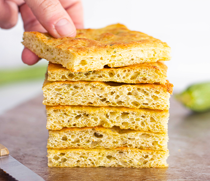 diversamentelatte focaccia alle zucchine