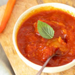 diversamentelatte chutney di pomodori e pesche