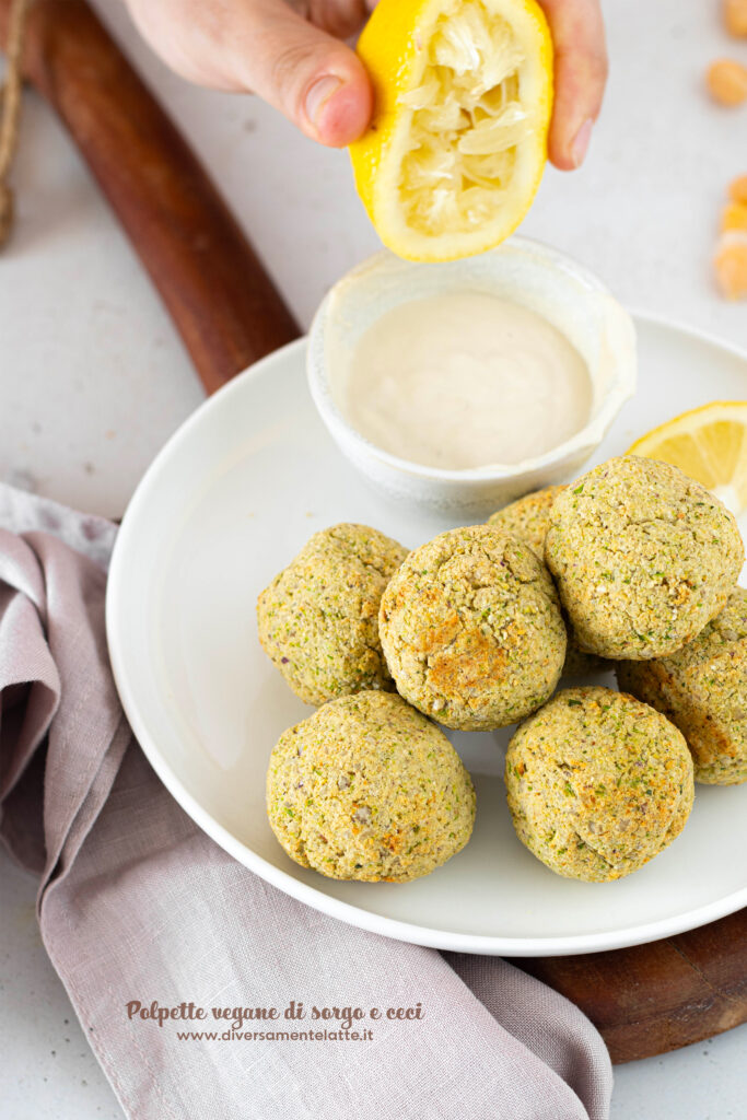 polpette vegane di sorgo