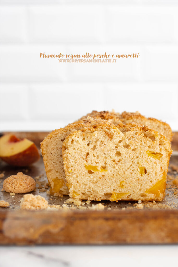 plumcake alle pesche vegan