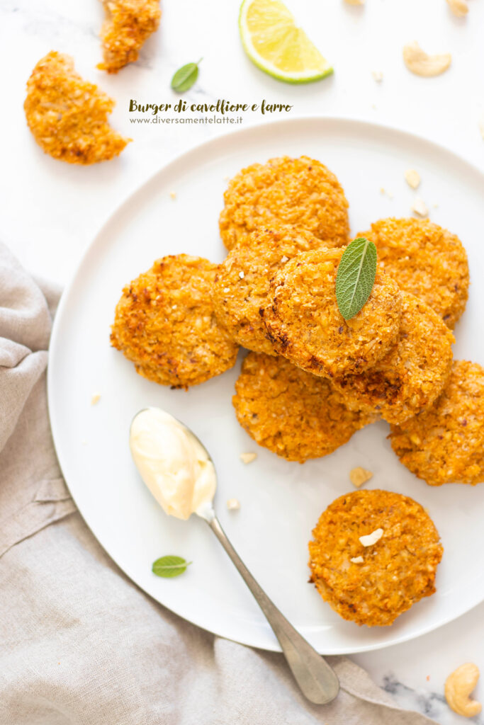 burger di cavolfiore e farro