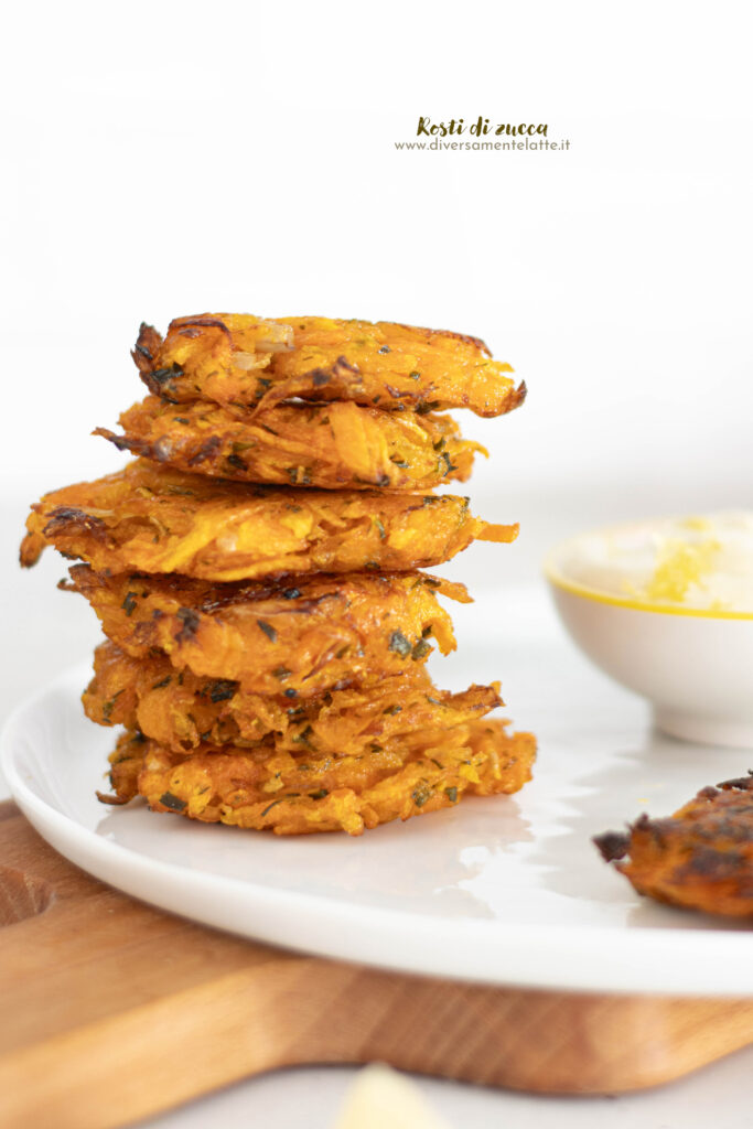 rosti di zucca vegan