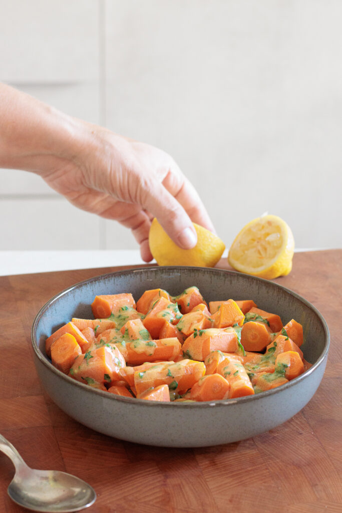 carote cotte a vapore nel Cooking Chef di Kenwood