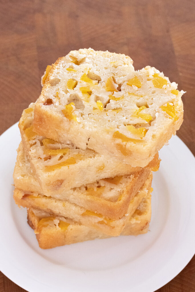 plumcake alle pesche senza latte e uova