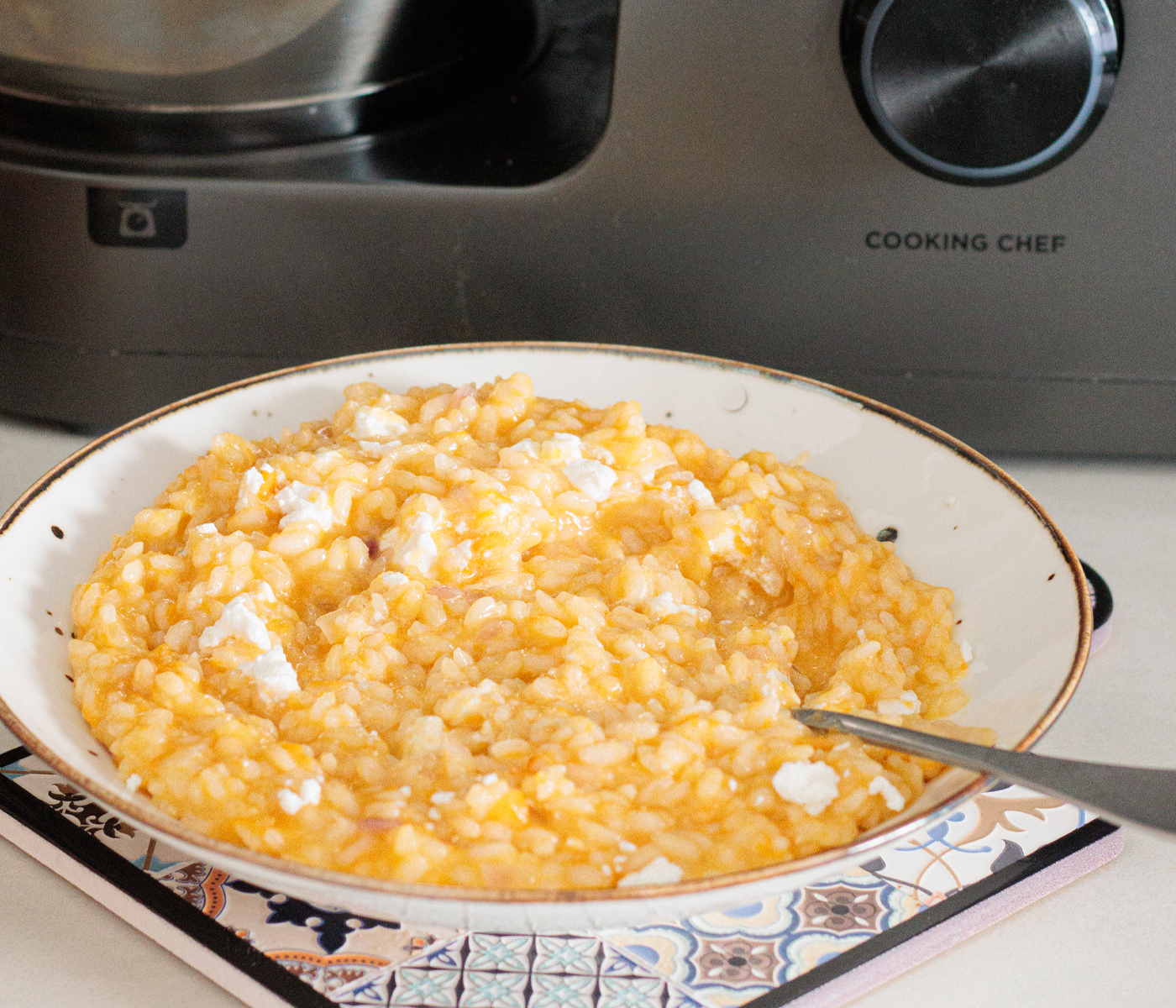 diversamentelatte_risotto alla zucca nel cooking chef